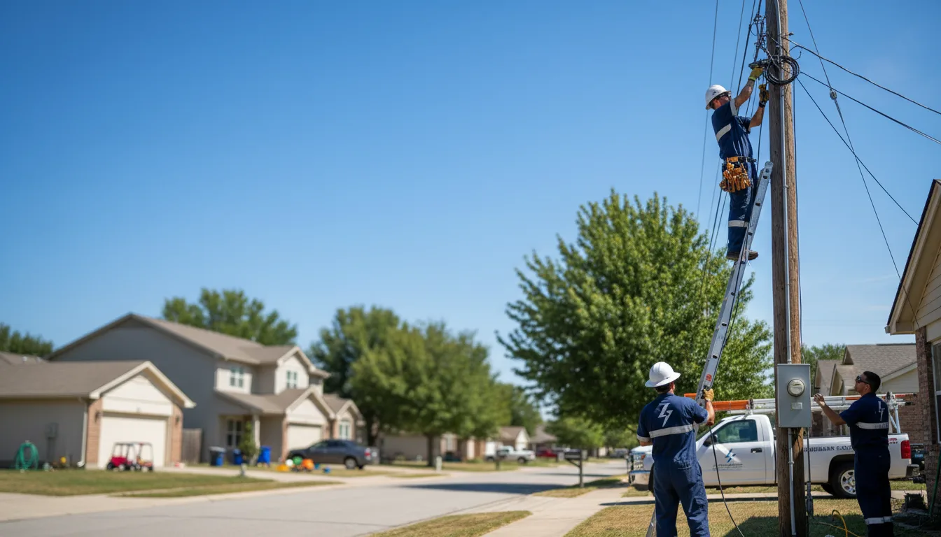 Residential electrician providing installation services in Fairfield, WA